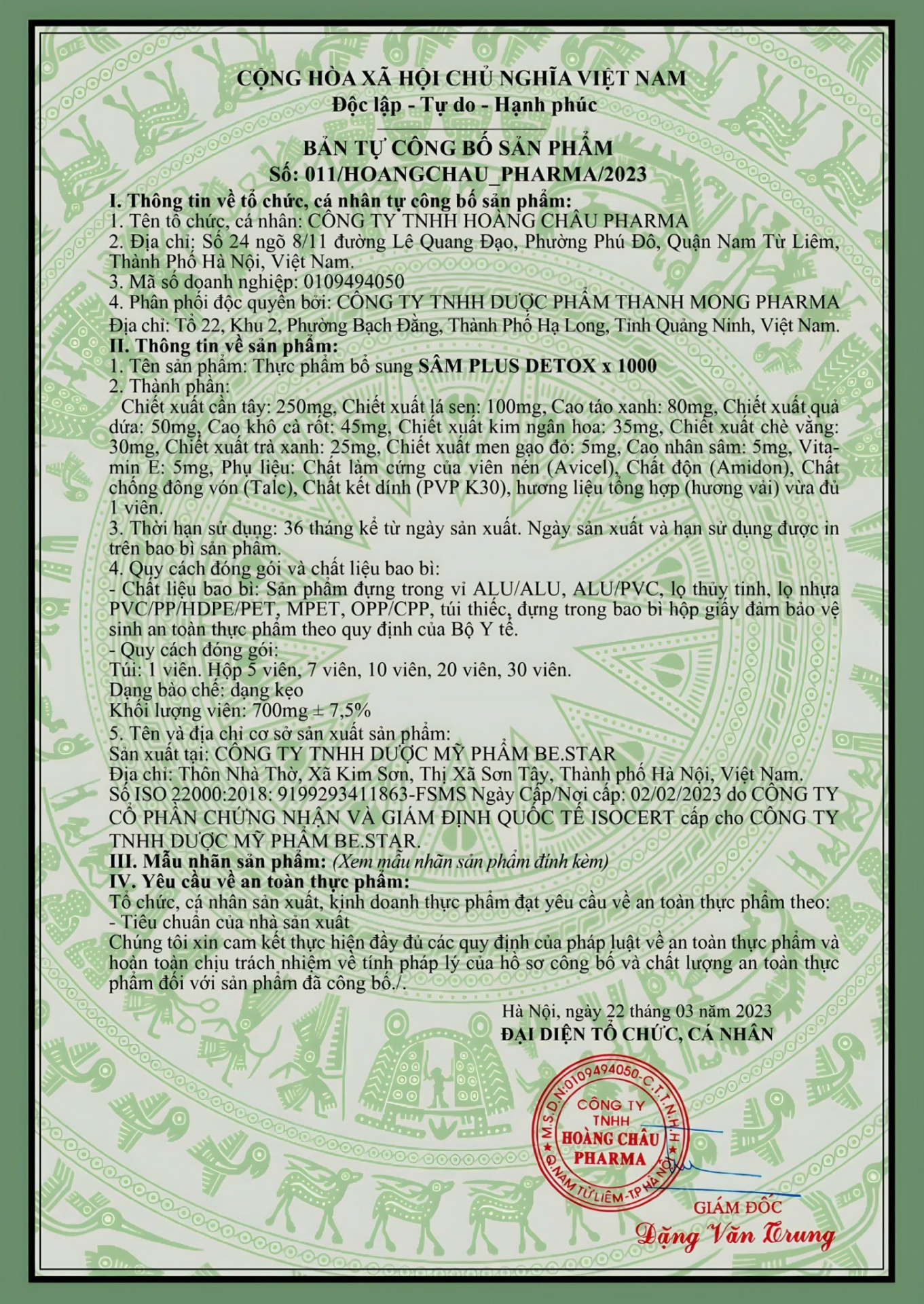 Giới Thiệu Kẹo Sâm Plus Detox X1000