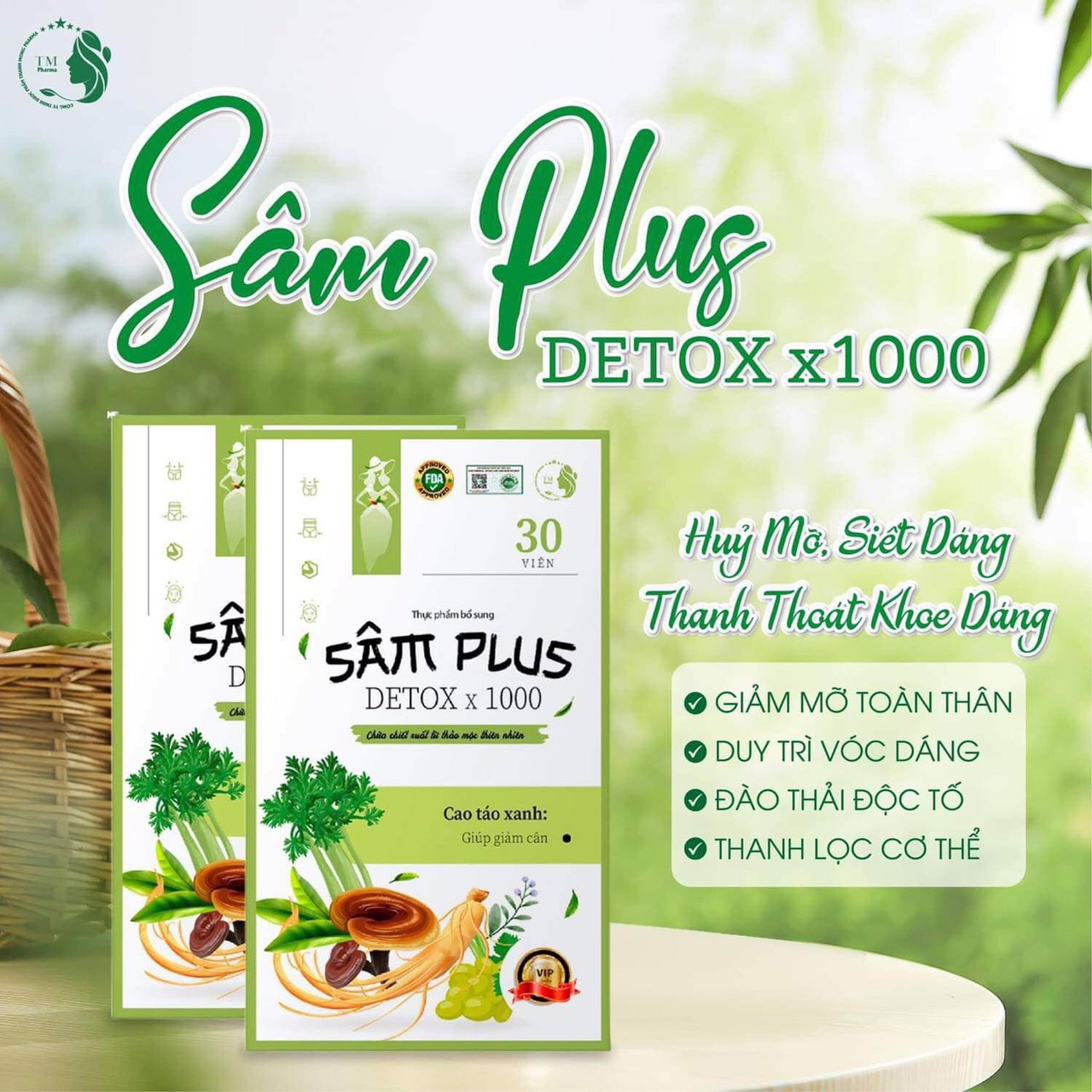 Kẹo Sâm Plus Detox X1000