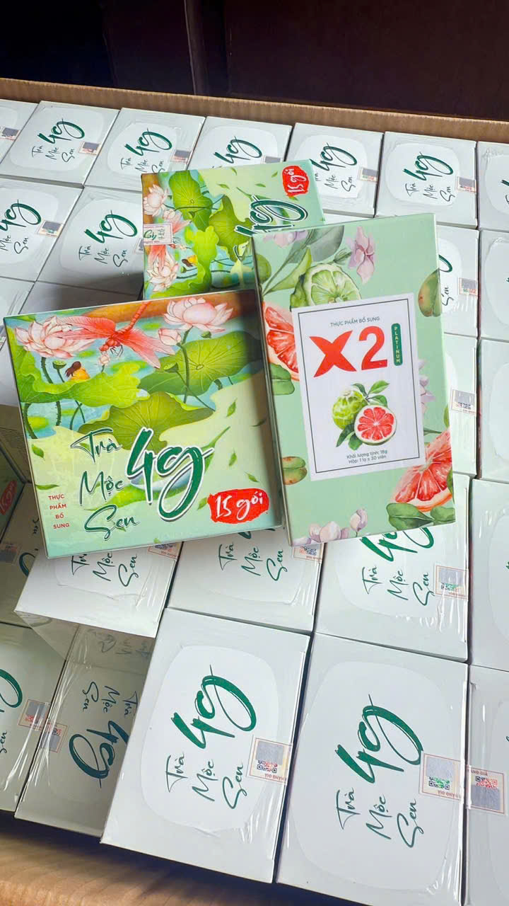 Trà Mộc Sen 4G và X2 Platinum Combo 1